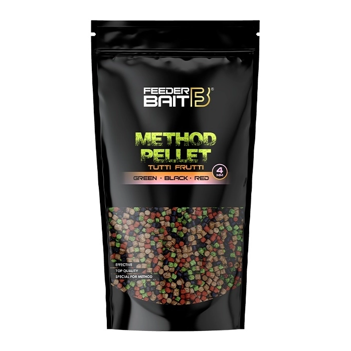 PELLET 4MM TUTTI FRUTTI GREEN BLACK RED 800G OPK/5SZT